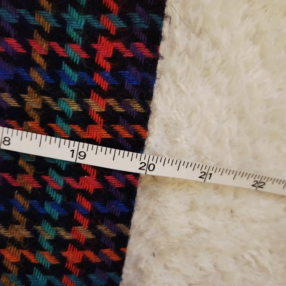 BEST American Clothing Co Houndstooth Plaid Wool Blend Skirt Size 5/6 - Picture 5 of 6